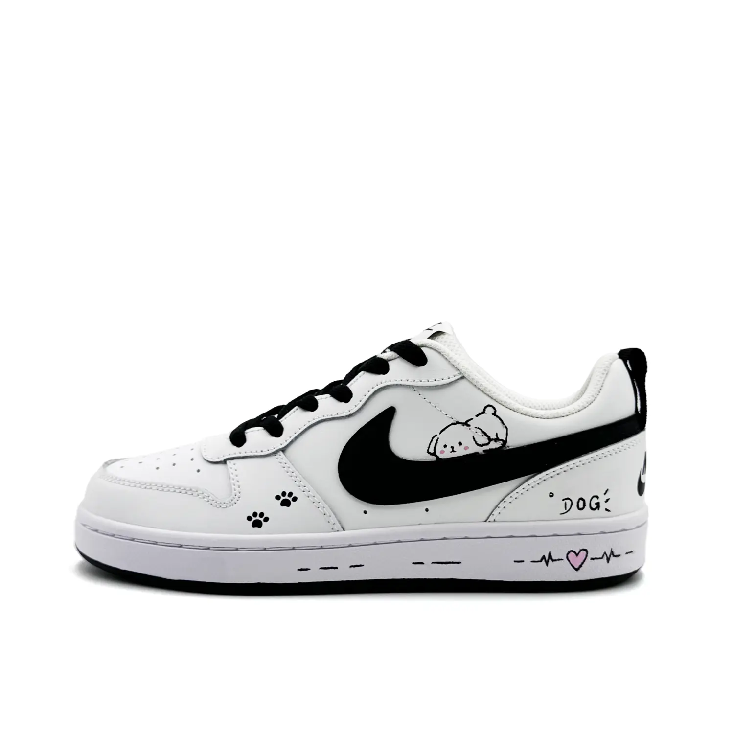 

Nike Детские кроссовки для скейтбординга Court Borough 2 Low 2 Support, черные, для подростков