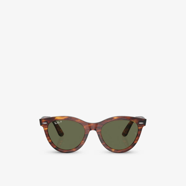 

Rb2241 wayfarer way солнцезащитные очки в круглой оправе из пропионата Ray-Ban, коричневый