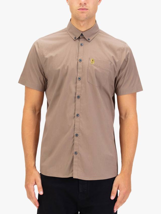 

Ironbridge хлопковая рубашка с коротким рукавом и воротником LUKE 1977