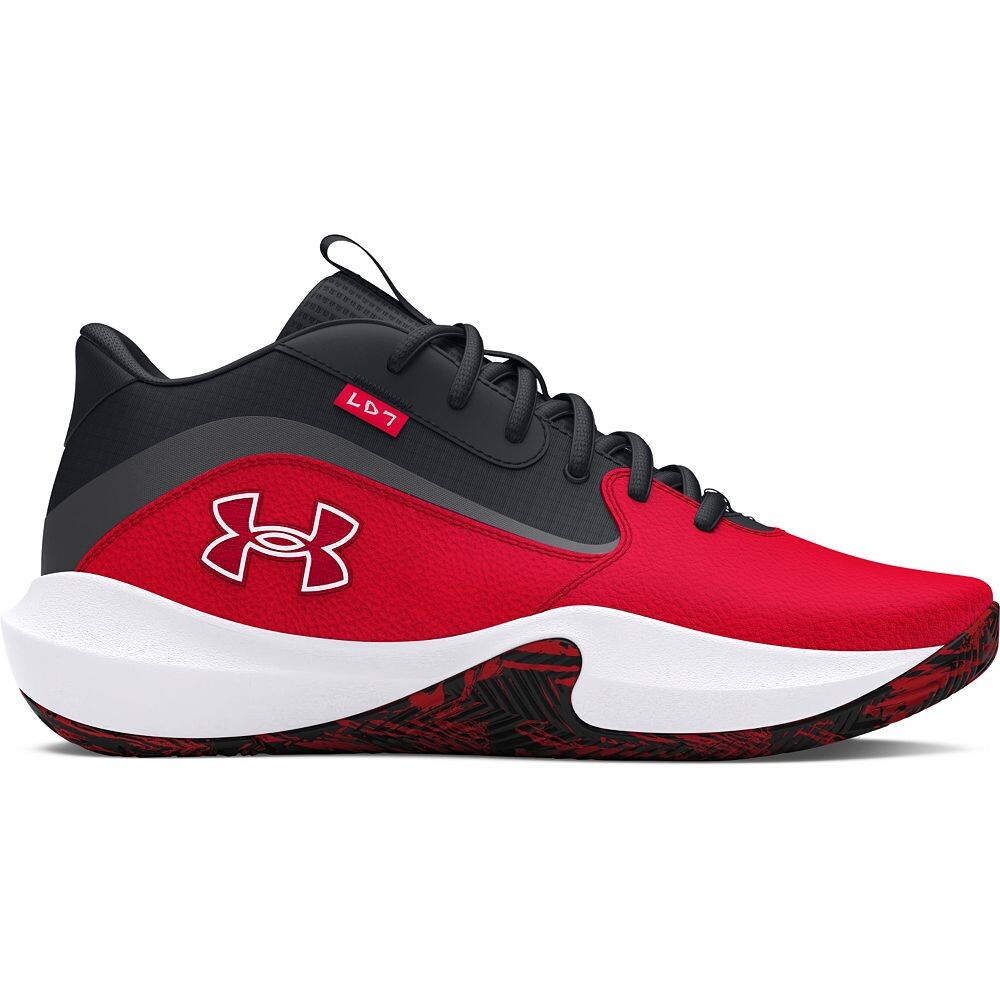 Мужские баскетбольные кроссовки Under Armour Lockdown 7, цвет Black Red