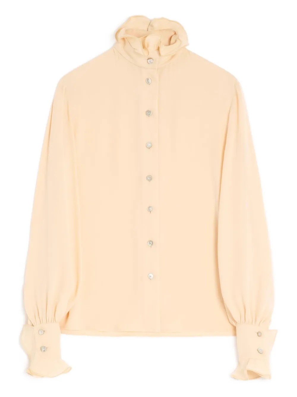 

Блузка с оборчатым воротником VALENTINO GARAVANI, нейтральный