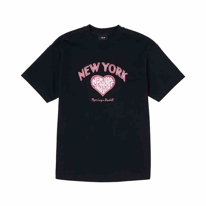 

Футболка с рукавом дроп-шоулдер женская черная MLB