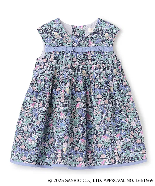 Платье Liberty с принтом My Melody & Kuromi, хлопок, тёмно-синий