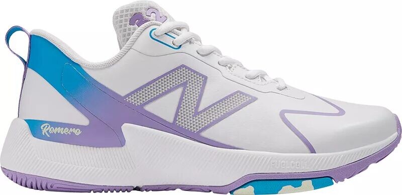 Женские кроссовки для софтбола для газона New Balance FuelCell Romero Duo Unity, белый/серебристый