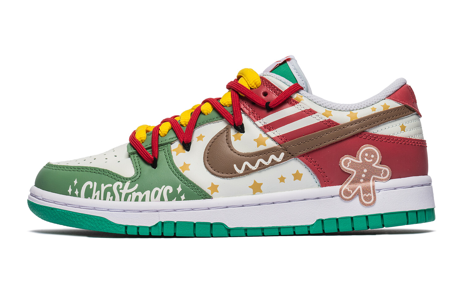 

Кроссовки Nike Dunk Skateboard Shoes Women's Low-Top Red Green/Beige