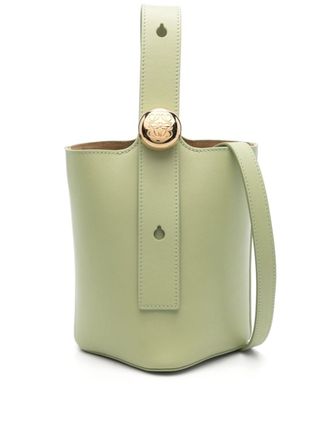

Сумка-ведро LOEWE Pebble мини, зеленый