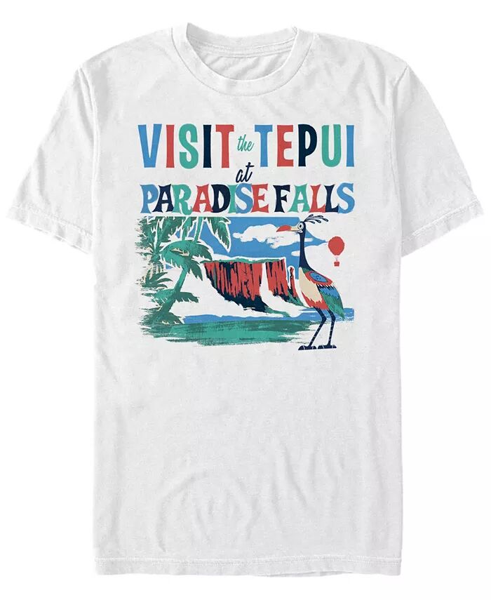 

Disney Pixar Men's Up Visit Tepui at Paradise Falls, футболка с коротким рукавом Fifth Sun, белый