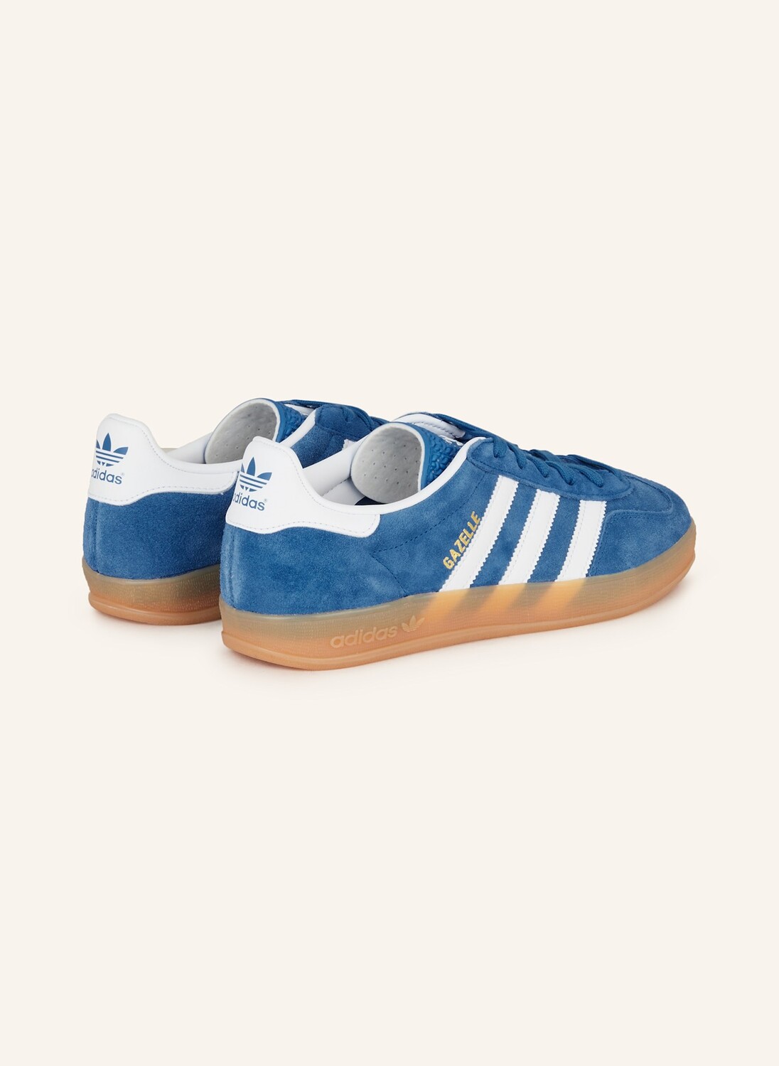 Кроссовки газель комнатные Adidas Originals, синий — фото 2