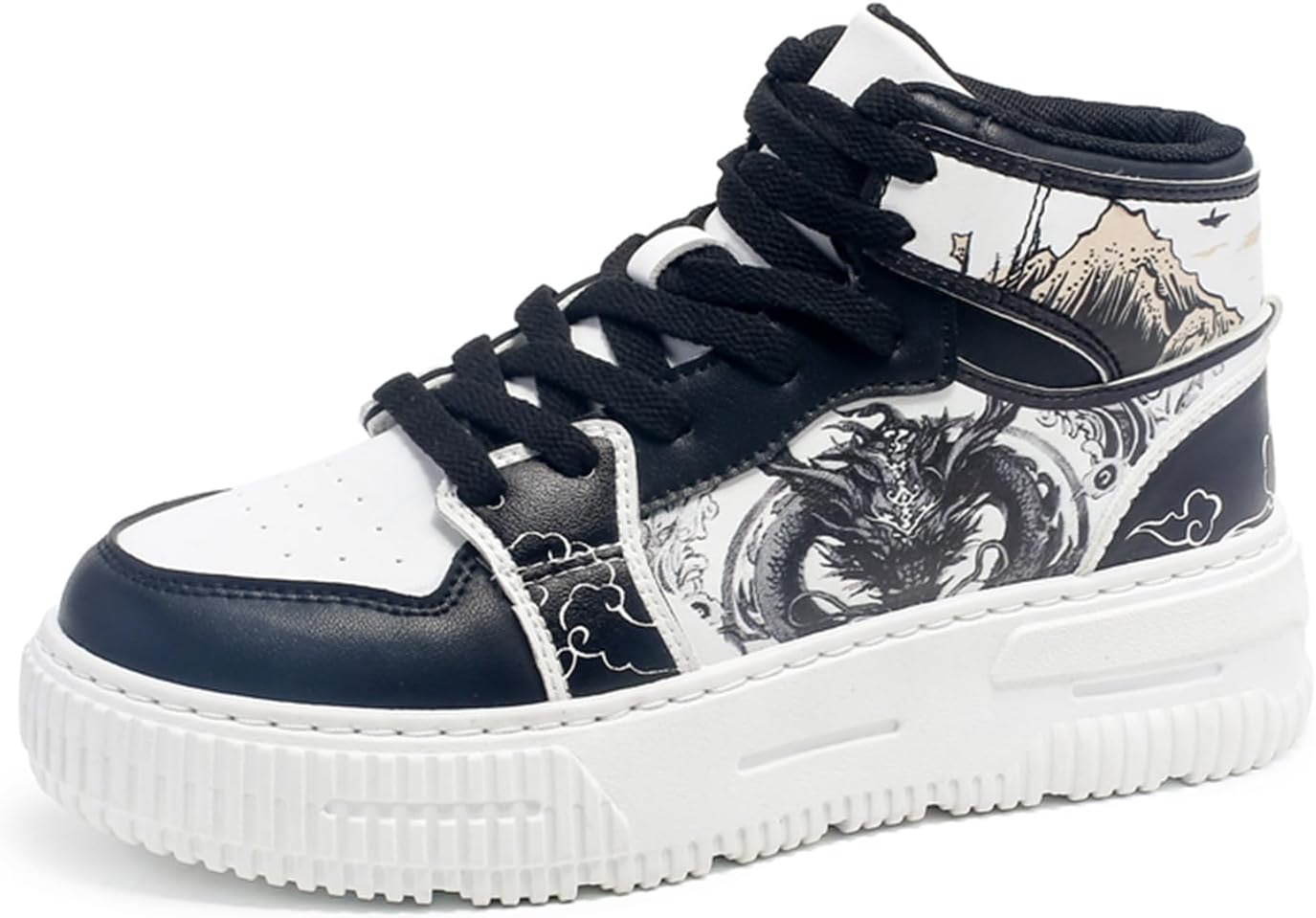 

Мужские высокие кроссовки GSIGUL для скейтборда, повседневной ходьбы, белые модные кроссовки, спортивные беговые кроссовки для мужчин