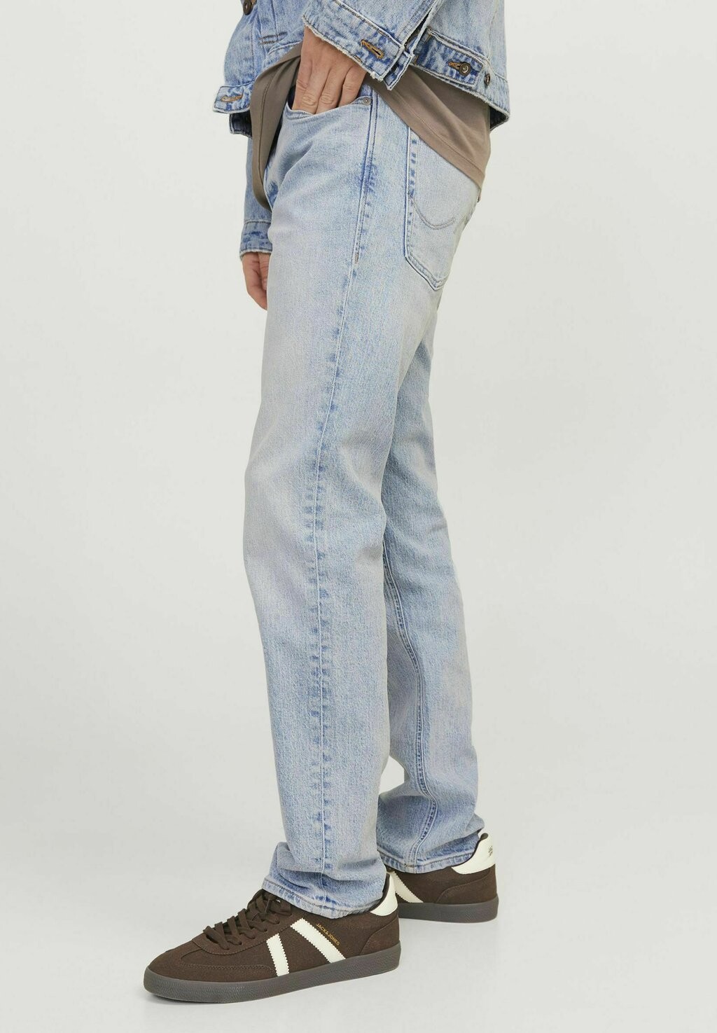 

Джинсы прямого кроя TIM ORIGINAL AM Jack & Jones, синий деним
