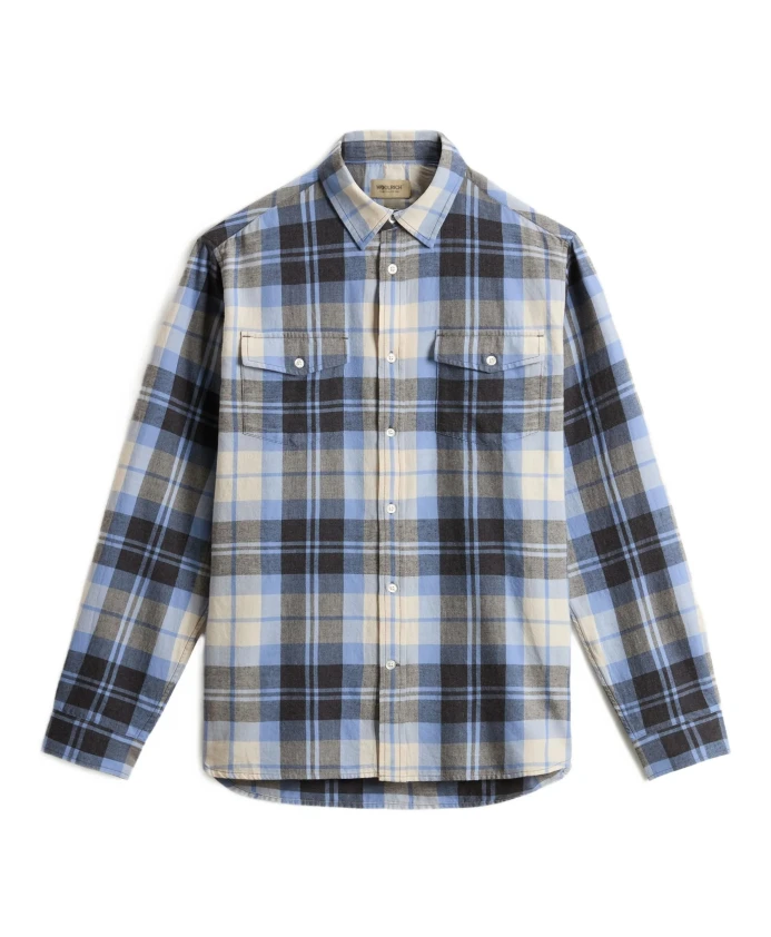 

Темно-Синяя фланелевая рубашка Duncan с черными вставками Woolrich, мультиколор