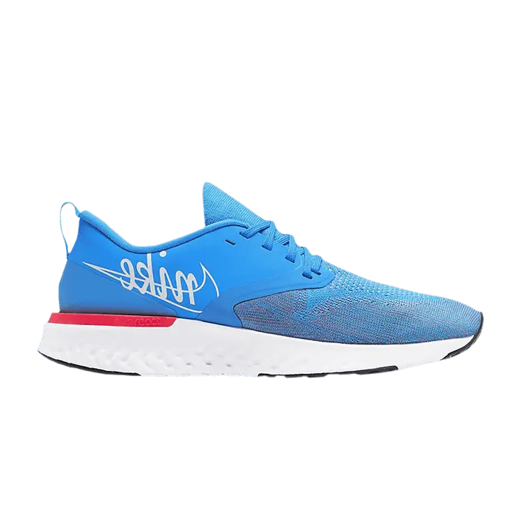 

Кроссовки Nike Odyssey React Flyknit 2 'Blue Hero Red', синий