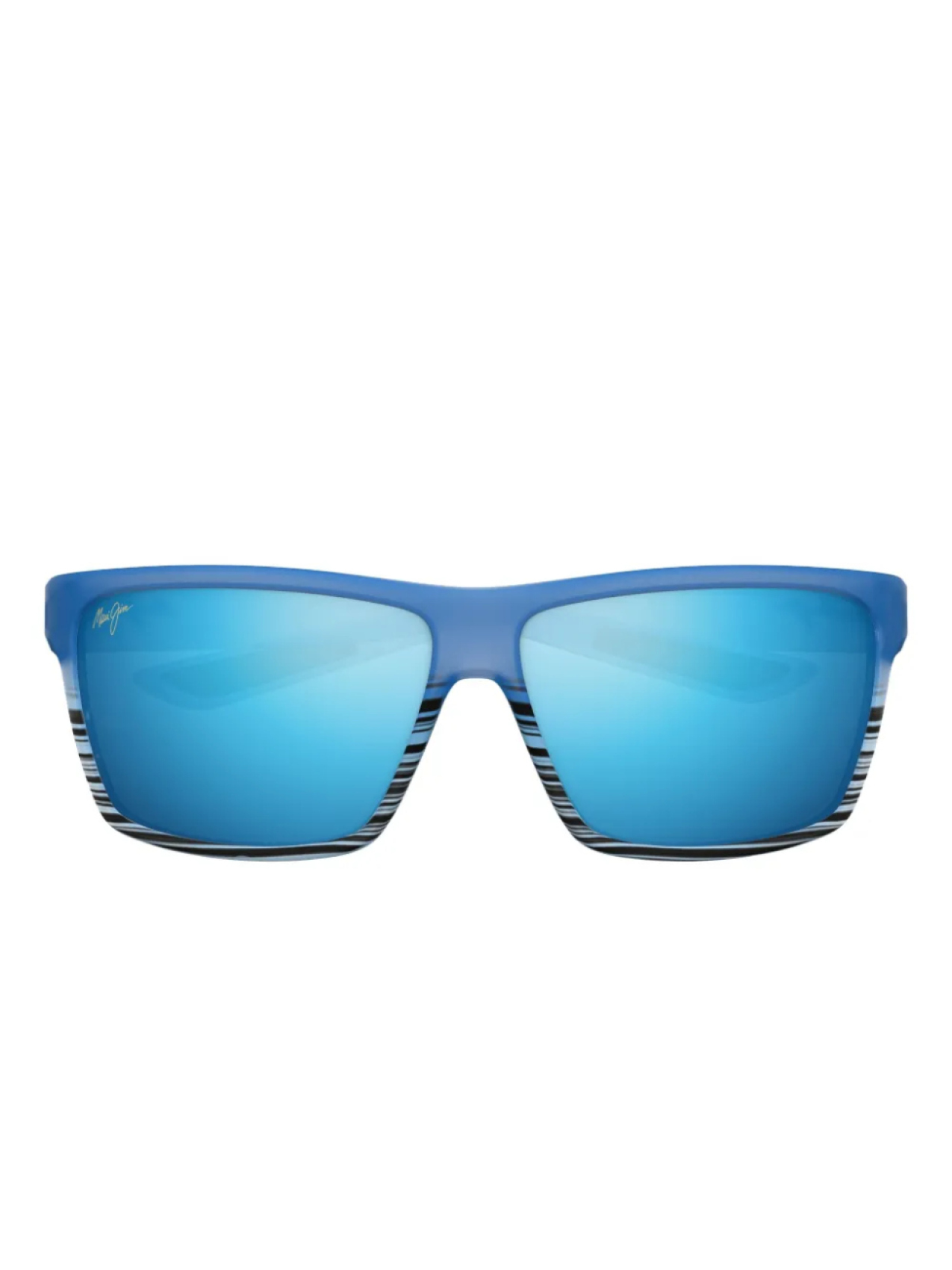 

Солнцезащитные очки Maui Jim Alenuihaha в квадратную полоску, синий