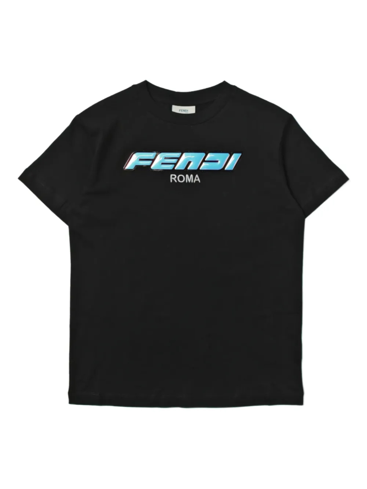 

Футболка с логотипом Fendi Kids, черный