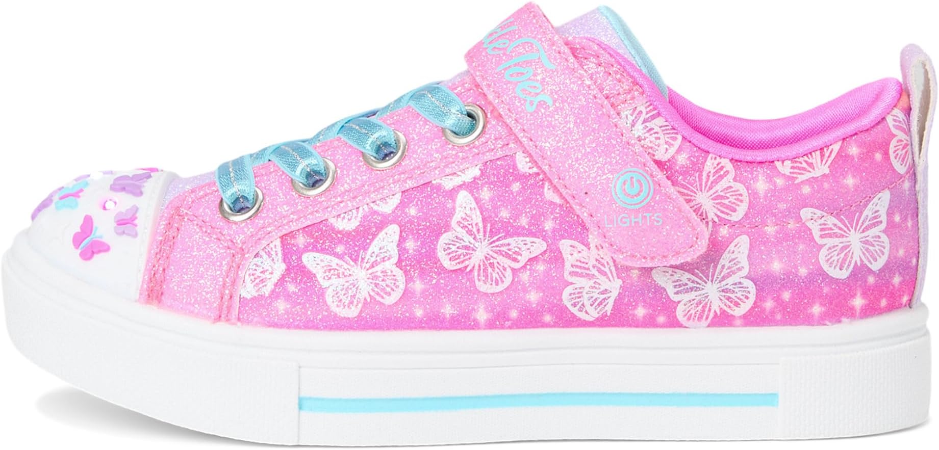 Кроссовки SKECHERS KIDS Twinkle Sparks - Ombre Flutte, цвет Hot Pink/Multi — фото 4
