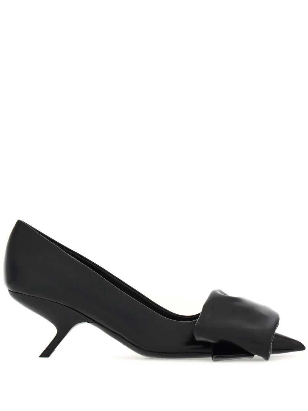 Ferragamo туфли-лодочки с крупным бантом на каблуке 105 мм Salvatore Ferragamo, черный — фото 4