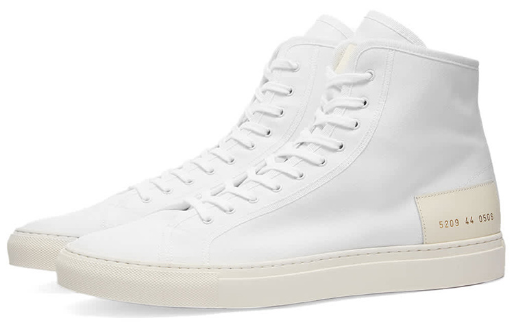 

Высокие кожаные кроссовки для скейтборда мужские белые COMMON PROJECTS