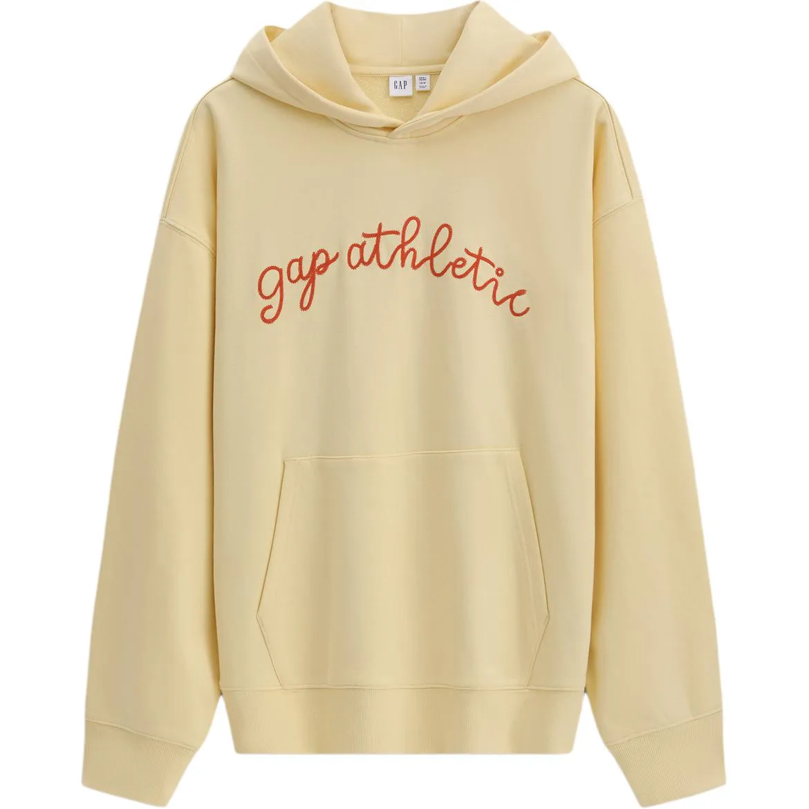 Толстовка с капюшоном унисекс GAP, светло-желтый