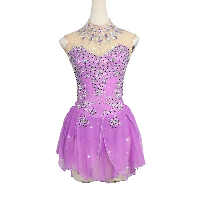 

HEAD Индивидуальное платье для фигурного катания для детей и взрослых, юбка для выступлений и экзаменов, женский стиль, розовое, размер L