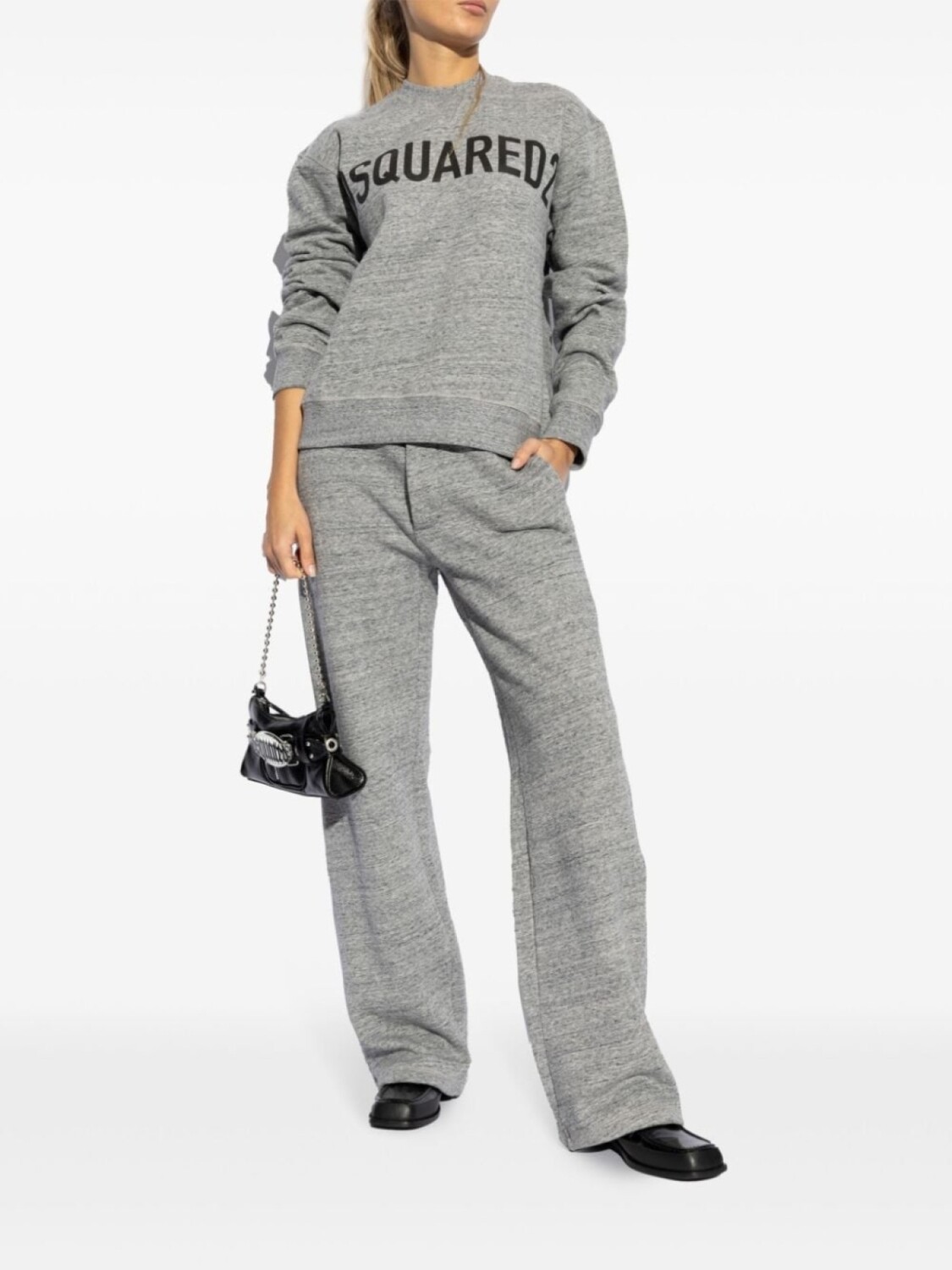 

Dsquared2 хлопковая толстовка с логотипом, серый
