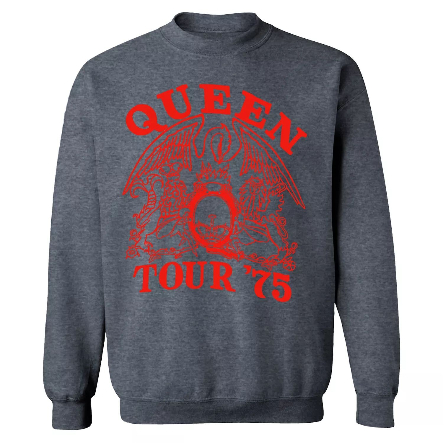 

Мужской свитшот с гербом Queen Tour 75 Licensed Character