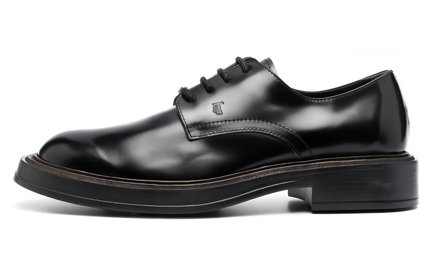 

Туфли-оксфорды TOD'S с миндалевидным мысом и шнуровкой