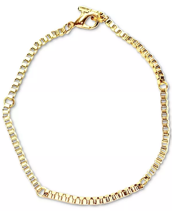 

Браслет-Цепочка с цепочкой-коробкой золотого тона Minu Jewels, gold