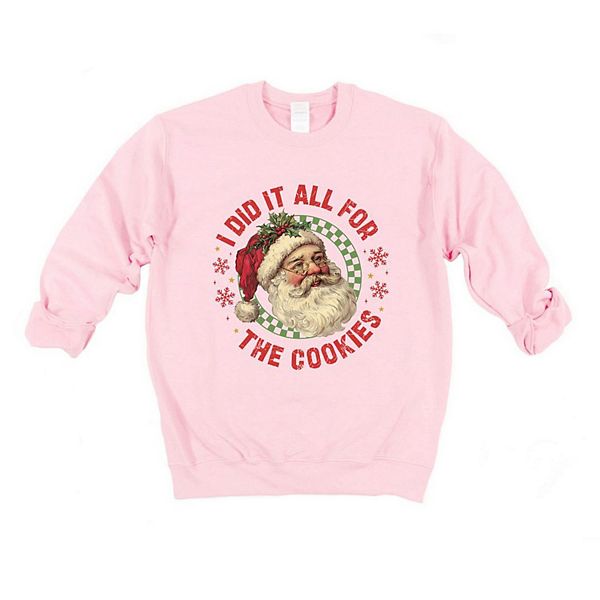 

Свитшот Did it for the cookies santa Simply Sage Market, Light Pink, Зеленый, Свитшот Did it for the cookies santa Simply Sage Market, Light Pink