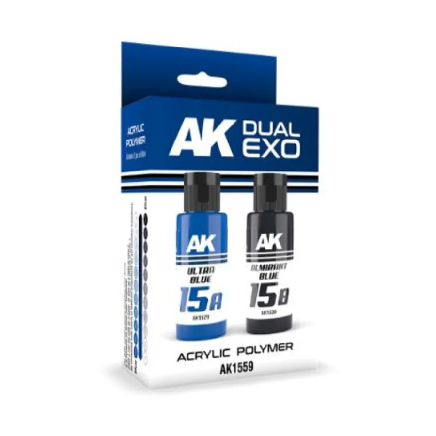 

Набор Ultra Blue и Almirant Blue (2 x 60 мл), Paint - Dual Exo Sets (AK-Interactive)