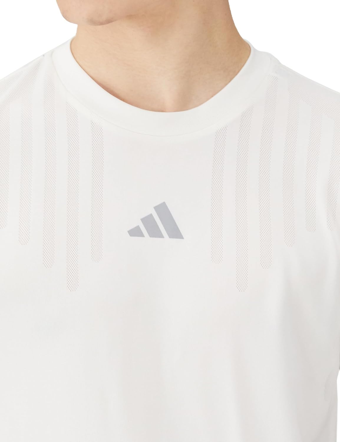 Мужская футболка с коротким рукавом HIIT Airchill Workout IHP77 Adidas, белый — фото 3