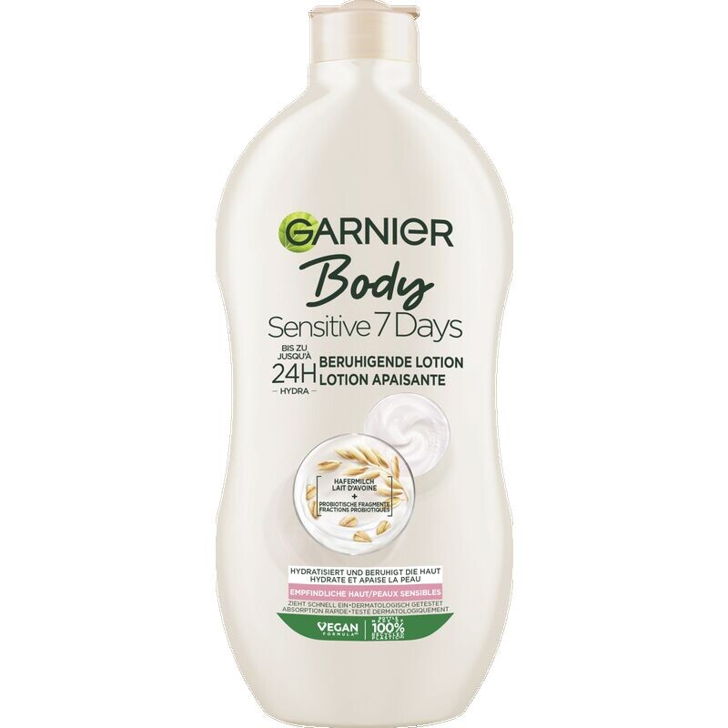 

Лосьон для тела Sensitive Oves Milk 24H, успокаивающий чувствительную кожу Garnier, 400 ml