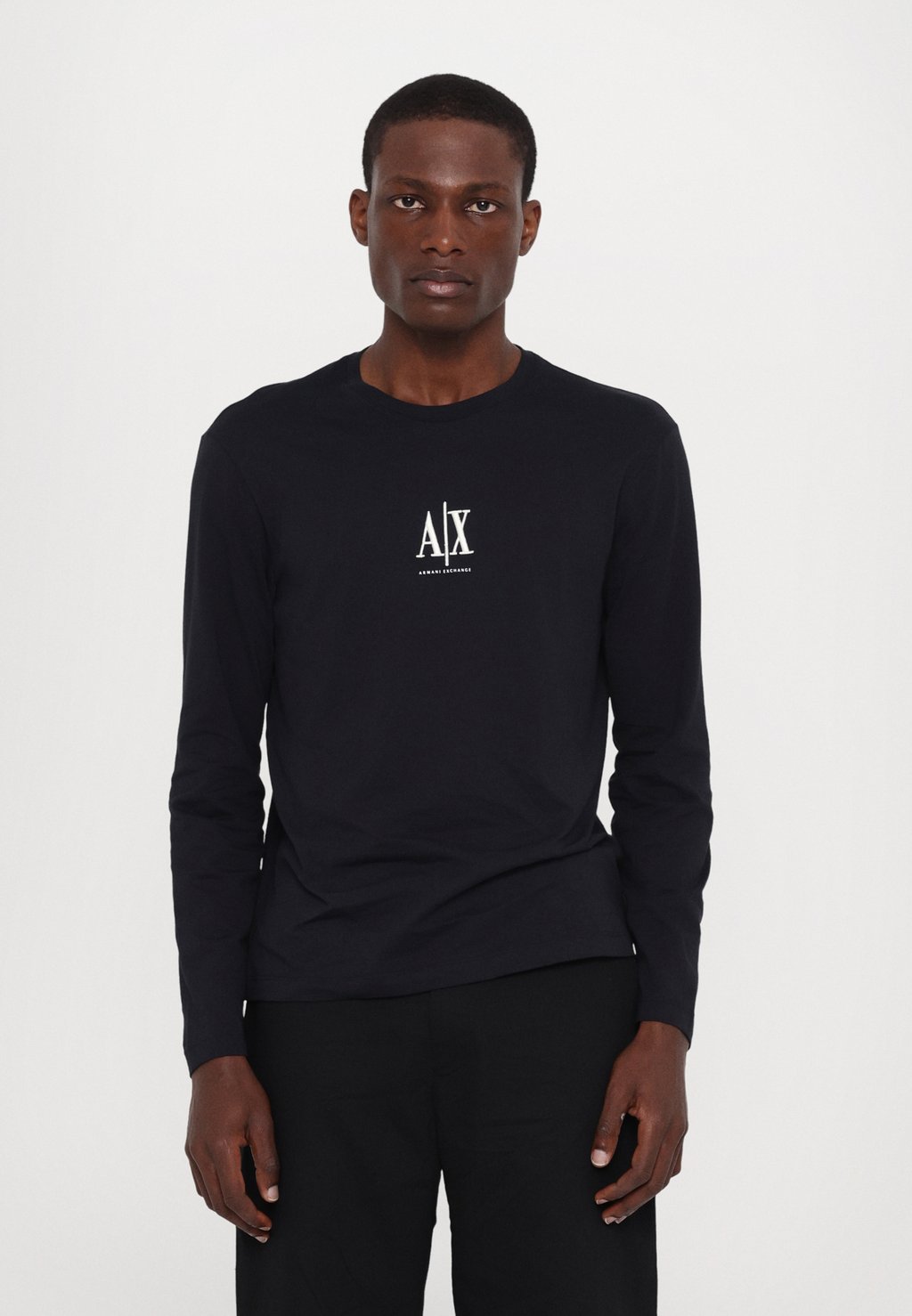 

Футболка с длинным рукавом Armani Exchange, темно-синий