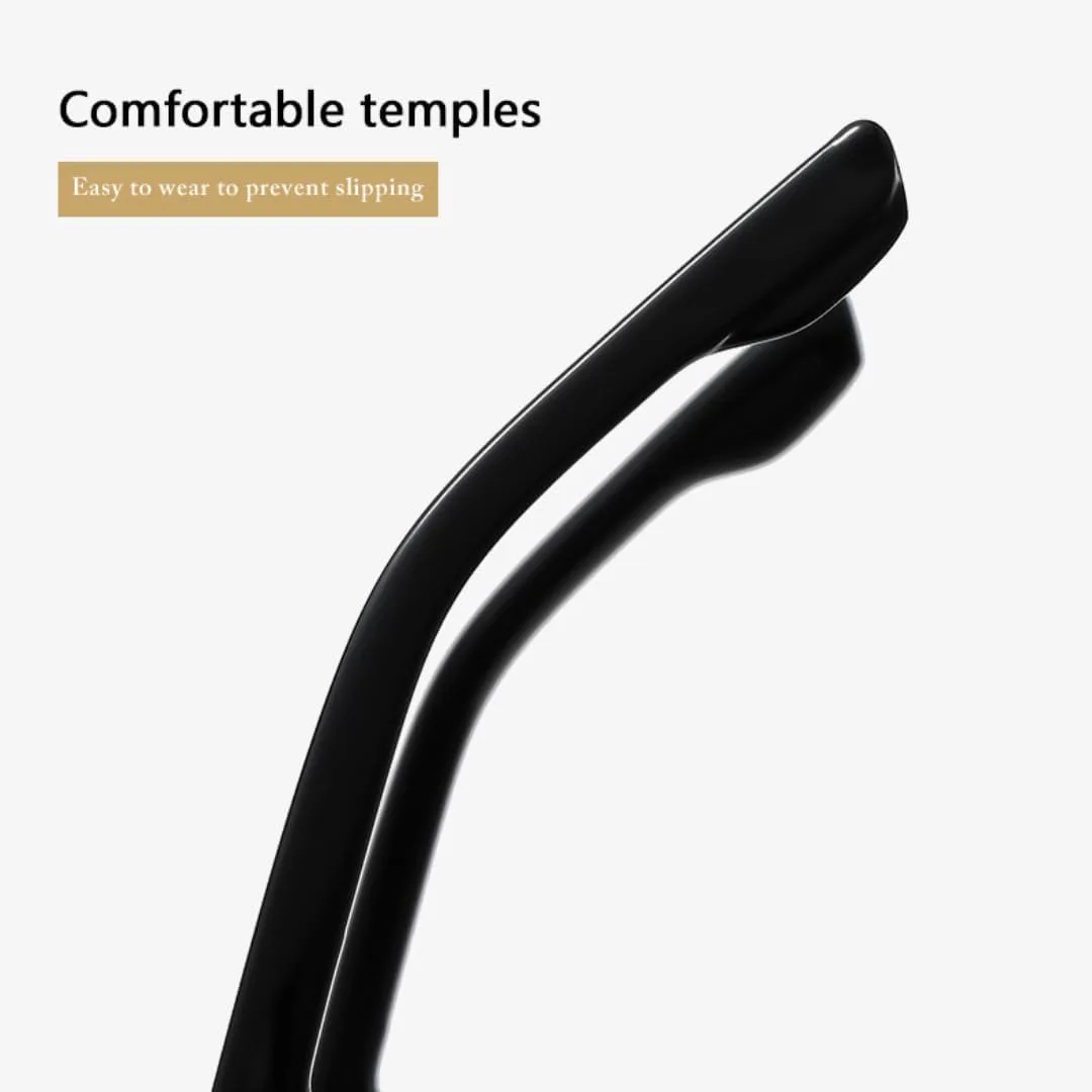 

Мужские квадратные солнцезащитные очки, модные солнцезащитные очки UV400 в стиле ретро с заклепками, женские роскошные очки с леопардовым принтом UATXTAU, Black