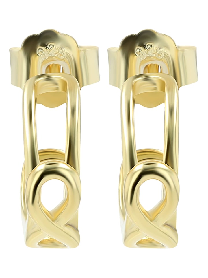 

Adeliás Женские серьги - серьги-гвоздики в виде символа бесконечности из серебра 925 пробы с золотым покрытием