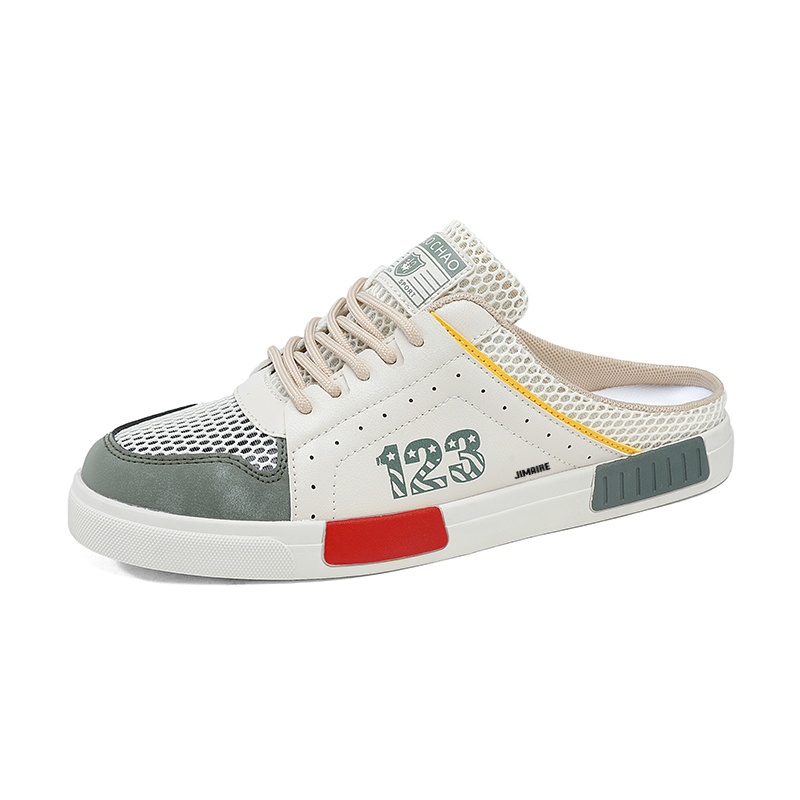 

Мужские сандалии с резиновой подошвой и нескользящим носком King Jinmai, Beige Green