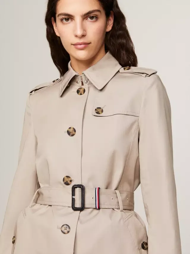 Тренч Heritage из чистого органического хлопка Tommy Hilfiger, Beige — фото 3