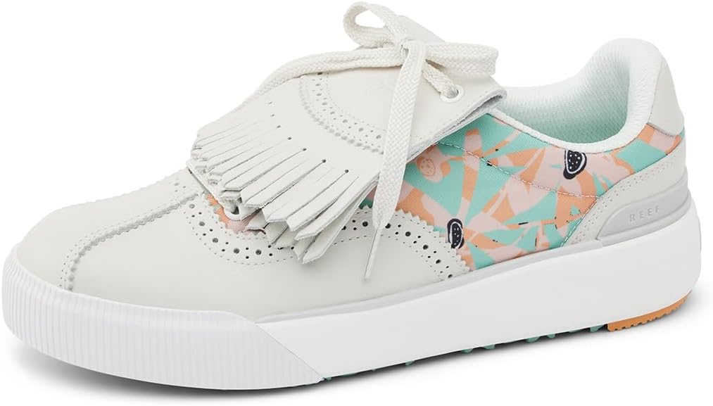 

Мужские гольф-кроссовки REEF Onshore Pebble, мягкая стелька, подошва без шипов, открывалка для бутылок, белый