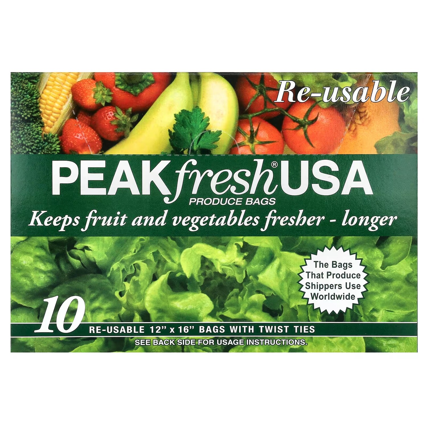 

Сумки PEAKfresh USA с завязками, 10 сумок