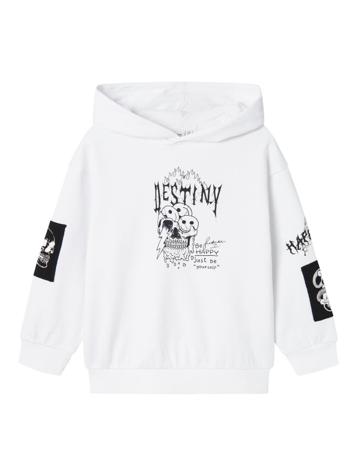 

Толстовка с капюшоном name it, ярко-белый