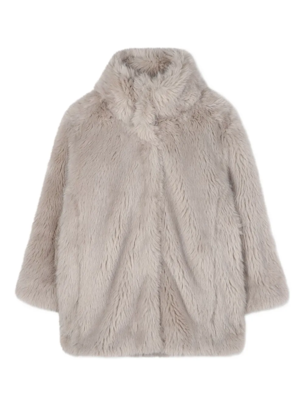 

Шуба из искусственного меха Chloé Kids, серый
