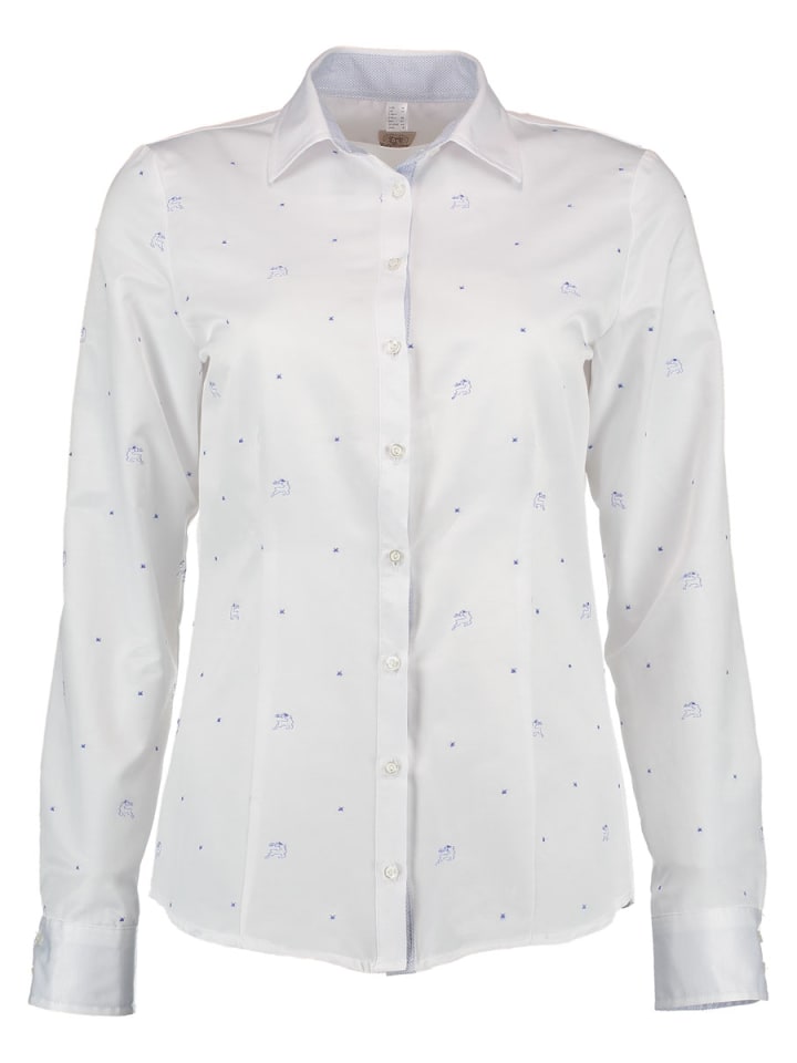 

Традиционная блузка Аджоне василькового цвета OS-Trachten