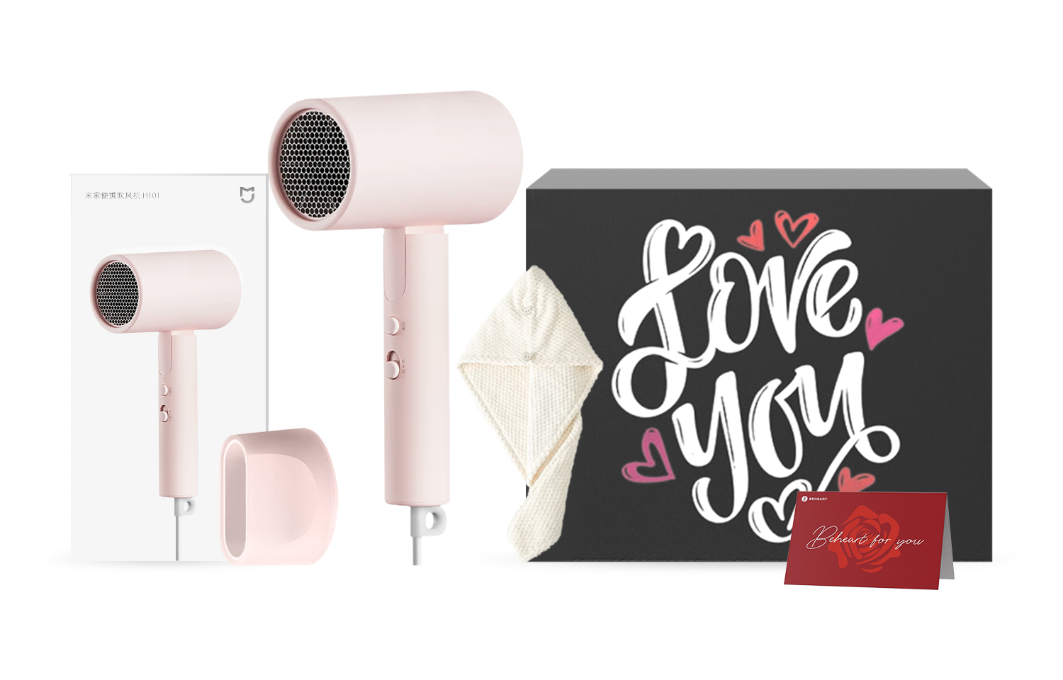 

Фен для волос Mi, H101 Pink Heartbeat Girlfriend Gift Box