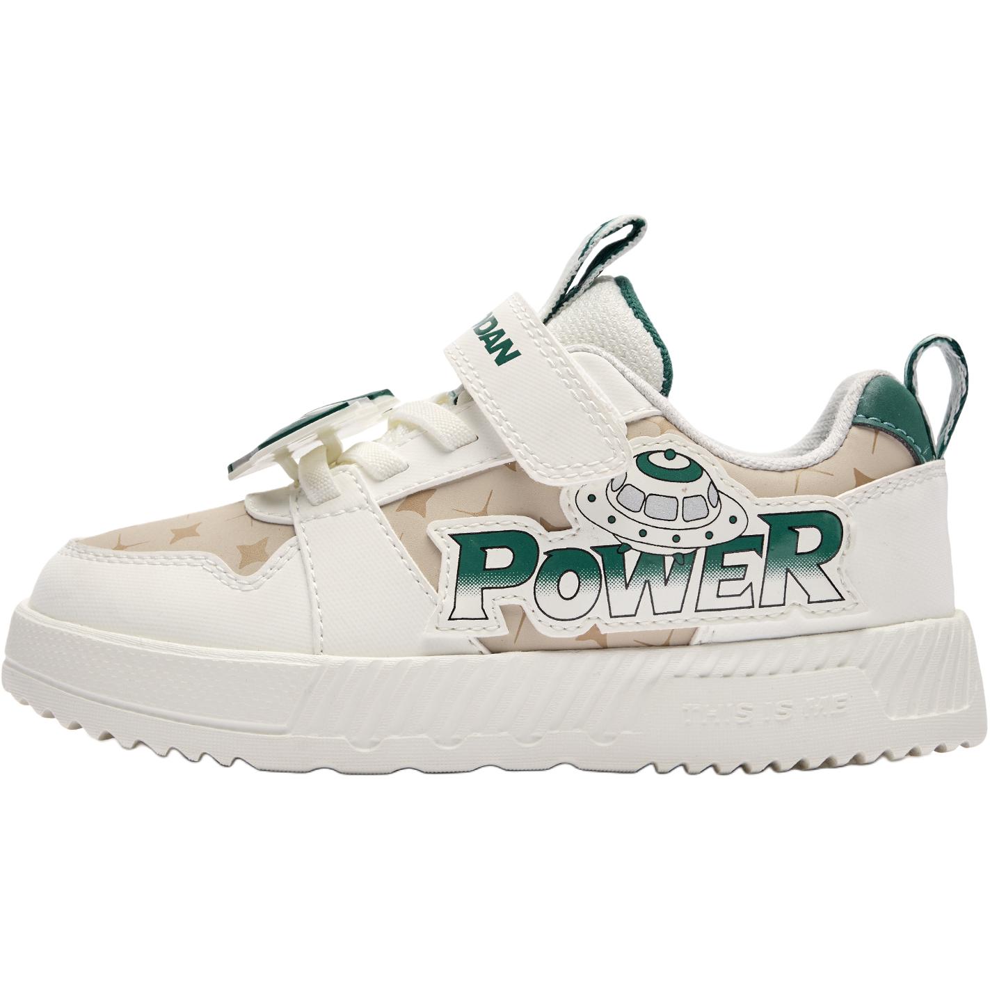 

QIAODAN Скользостойкие износостойкие низкие детские скейтбординг кроссовки white green для детей 3-7 лет