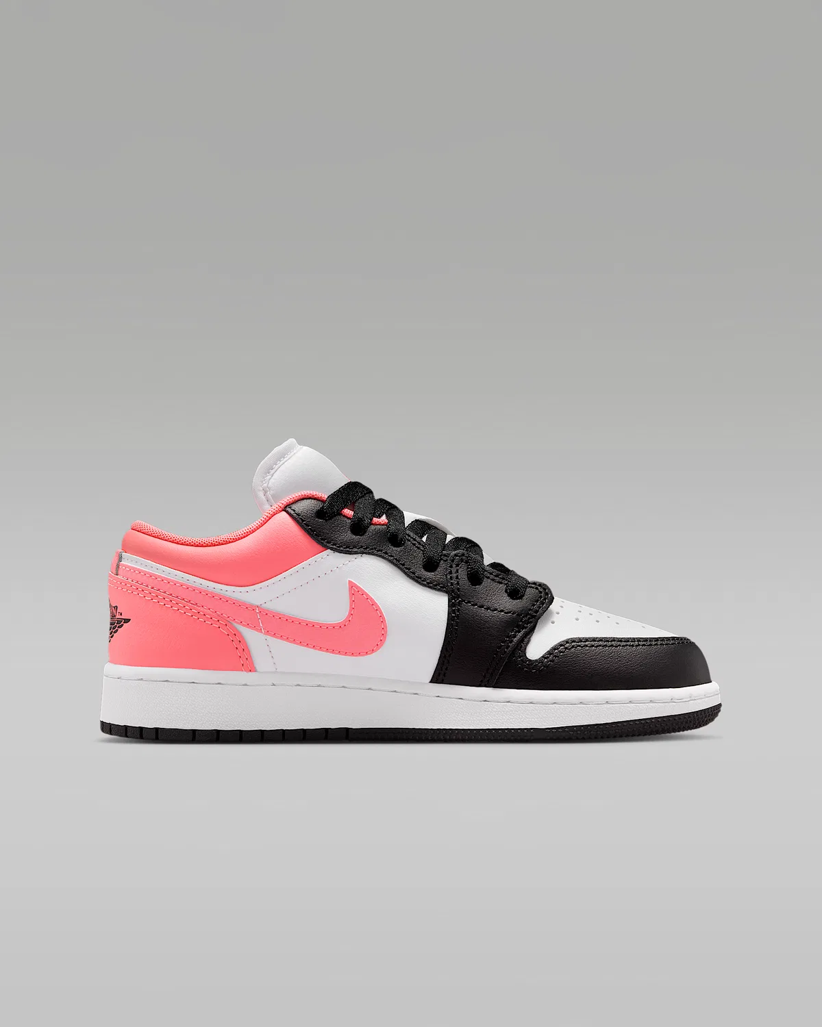 Кроссовки Air Jordan 1 Low для детей старшего возраста, Black/White/Pink Gaze — фото 3
