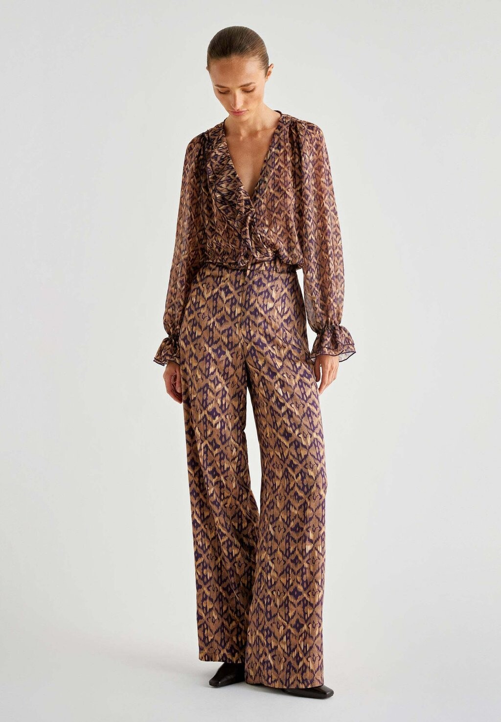 

Блуза Scalpers, коричневый