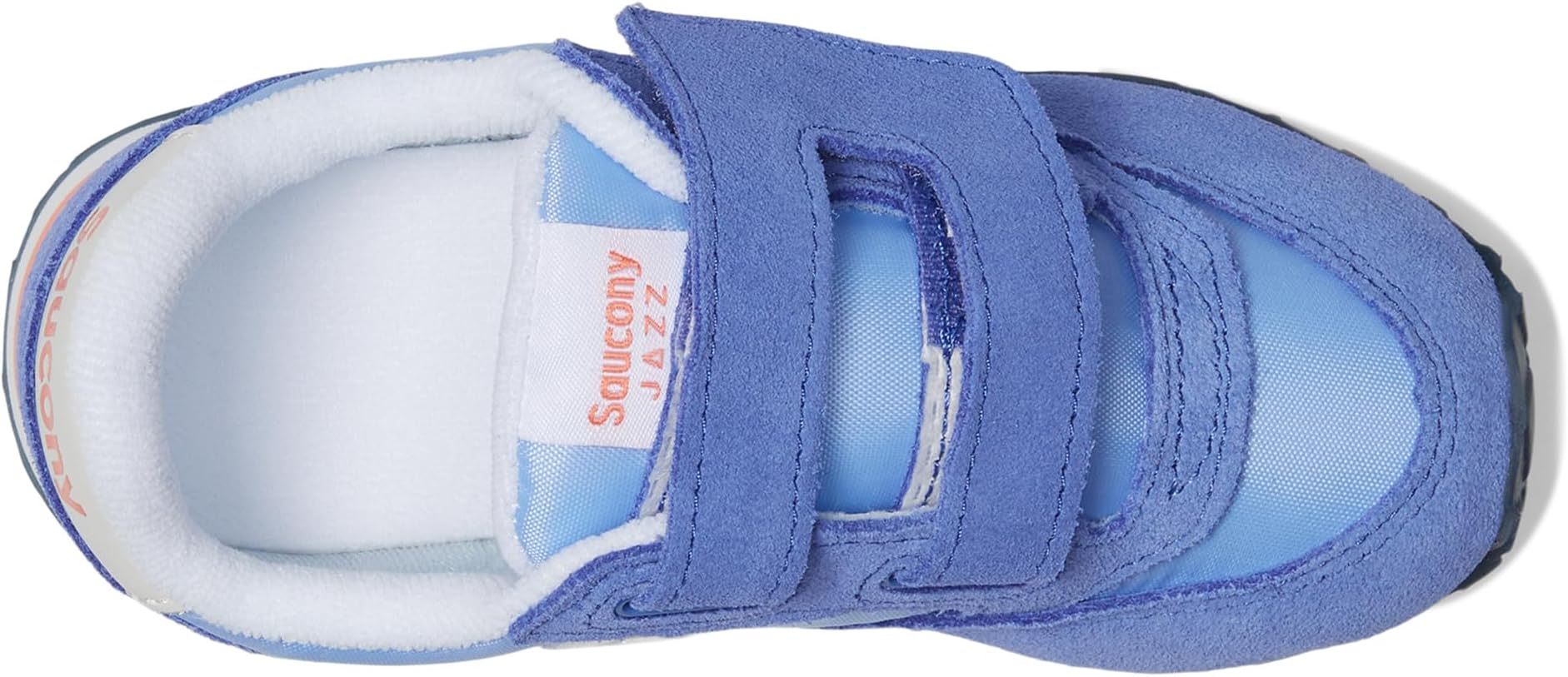 Кроссовки Saucony Kids Originals Jazz Hook & Loop Sneaker, цвет Blue/Coral — фото 2