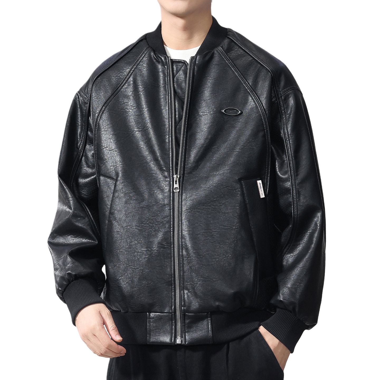 

Пуховик Unisex Baseball Collar Lightweight Others Jeep, черный