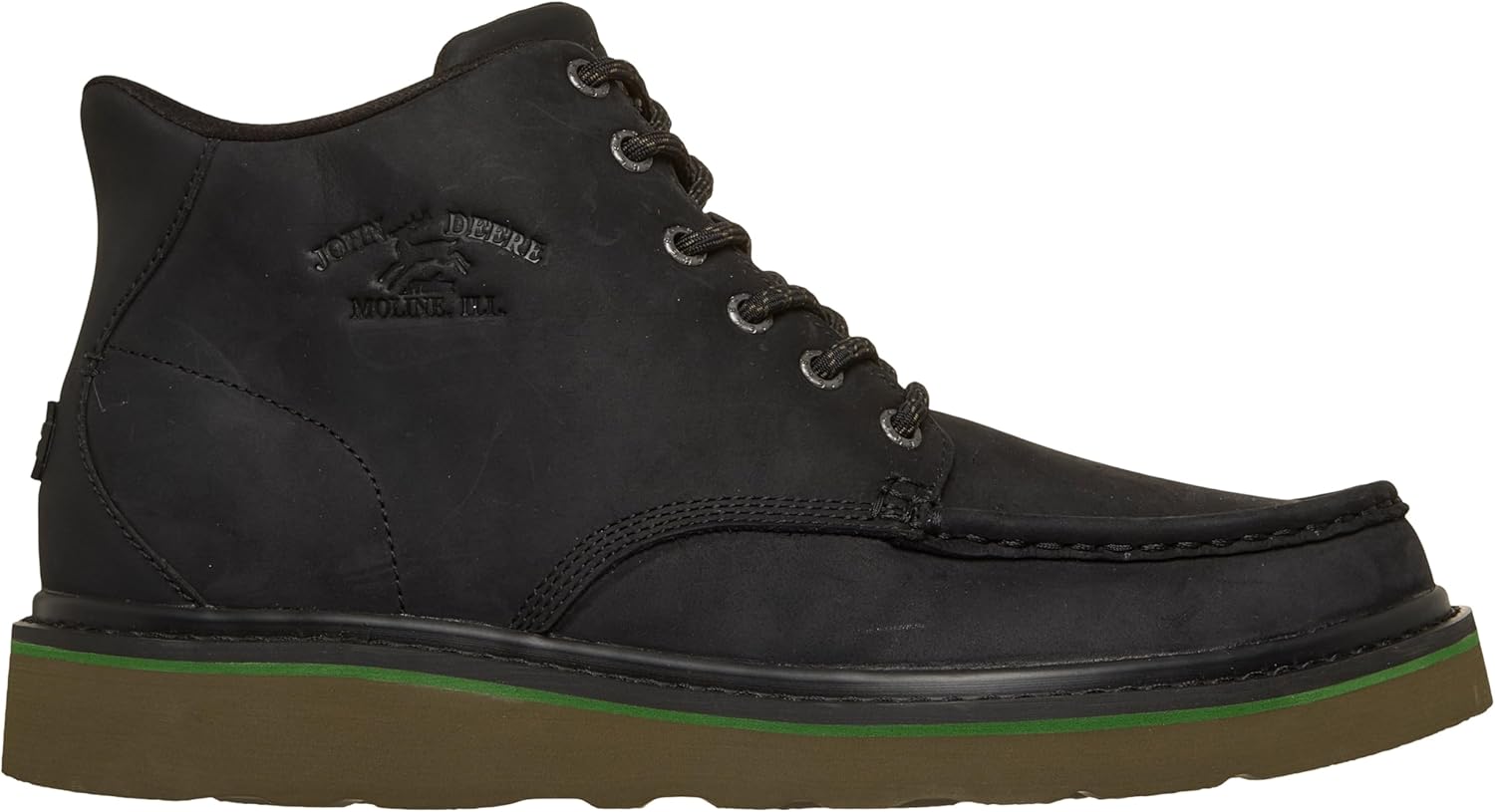 Мужские мокасины с шнуровкой Skechers John Deere Brockman 2.0, черный — фото 3