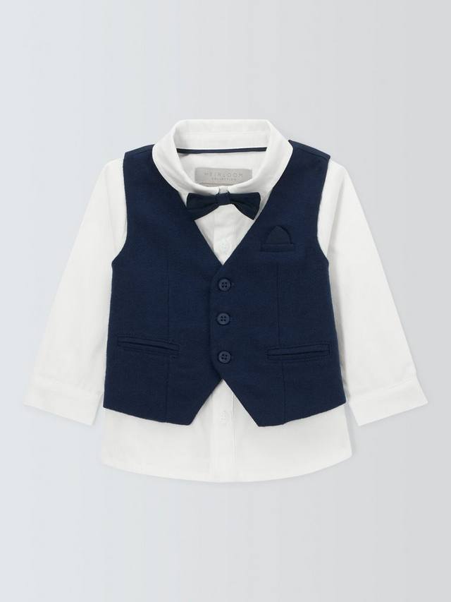 

Детская рубашка John Lewis Heirloom Collection, темно-синий