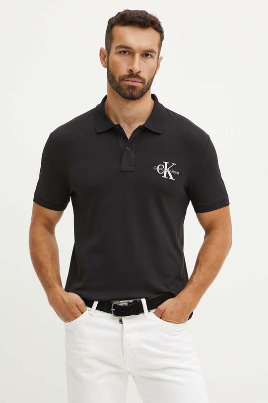 

Поло Calvin Klein Jeans, черный